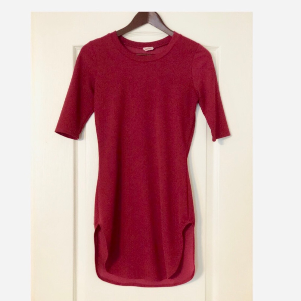 Long Raspberry Split Shirt!